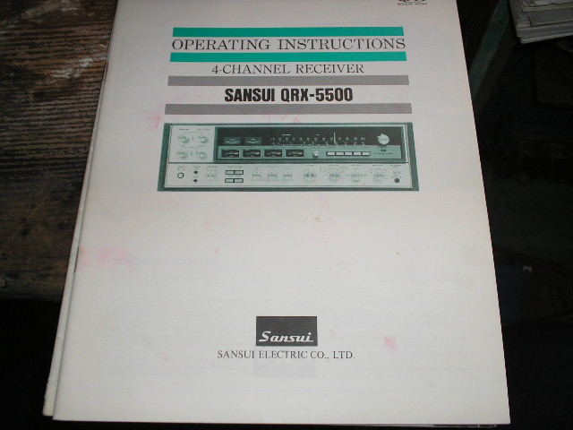 QRX-5500 Receiver Owners Manual  Sansui